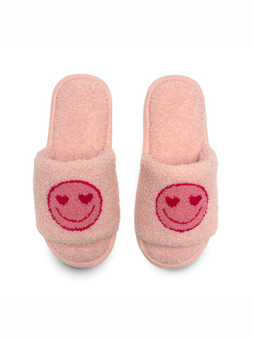 Pink Happy Slide Slippers